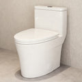 Horow 1 Piece Dual Flush Elongated Toilet White 0.8 1.28 Gpf Seat Included N A