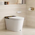 Horow 1.0 1.28 Gpf Elongated Ada Smart Bidet Toilet In White Auto Open Flush Foam Shield Blackout Flush Pump Assisted N A