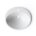 Horow Claritypure 21.8 In. Round Drop In Bathroom Sink In White Vitreous China With Overflow And Smart Clean Glaze