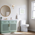 Horow One Piece White Toilet Featuring Dual Flush 0.8 1.28 Gpf With Seat N A