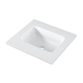 Horow Velora 24 In. W X 22 In. D Everstone Vanity Top In White With Non Porous Hygienic Finish