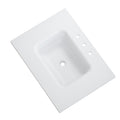 Horow Velora 30 In. W X 22 In. D Everstone Vanity Top In White With Non Porous Hygienic Finish
