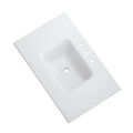 Horow Velora 36 In. W X 22 In. D Everstone Vanity Top In White With Non Porous Hygienic Finish
