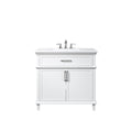 Horow Velora 36 In. W X 22 In. D X 34 In. H Bath Vanity Cabinet Without Top In White Assembled