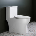 Horow White Elongated One Piece Ada Height Toilet Dual Flush 0.8 1.28 Gpf Flush With Durable Fill Valve N A