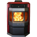 Hp22 Ss Burgundy Pellet Stove N A