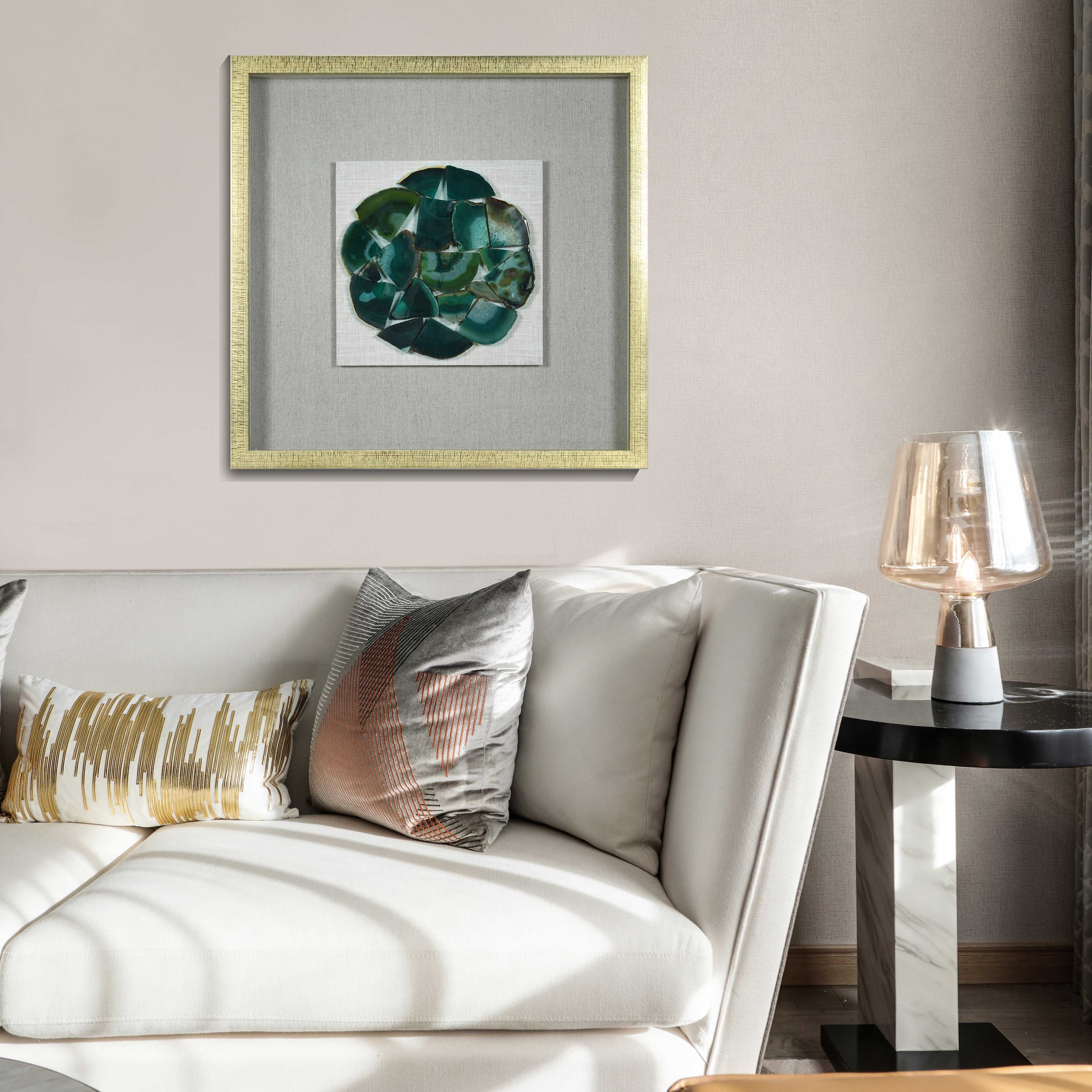 Shattered Agate Shadow Box Wall D Cor
