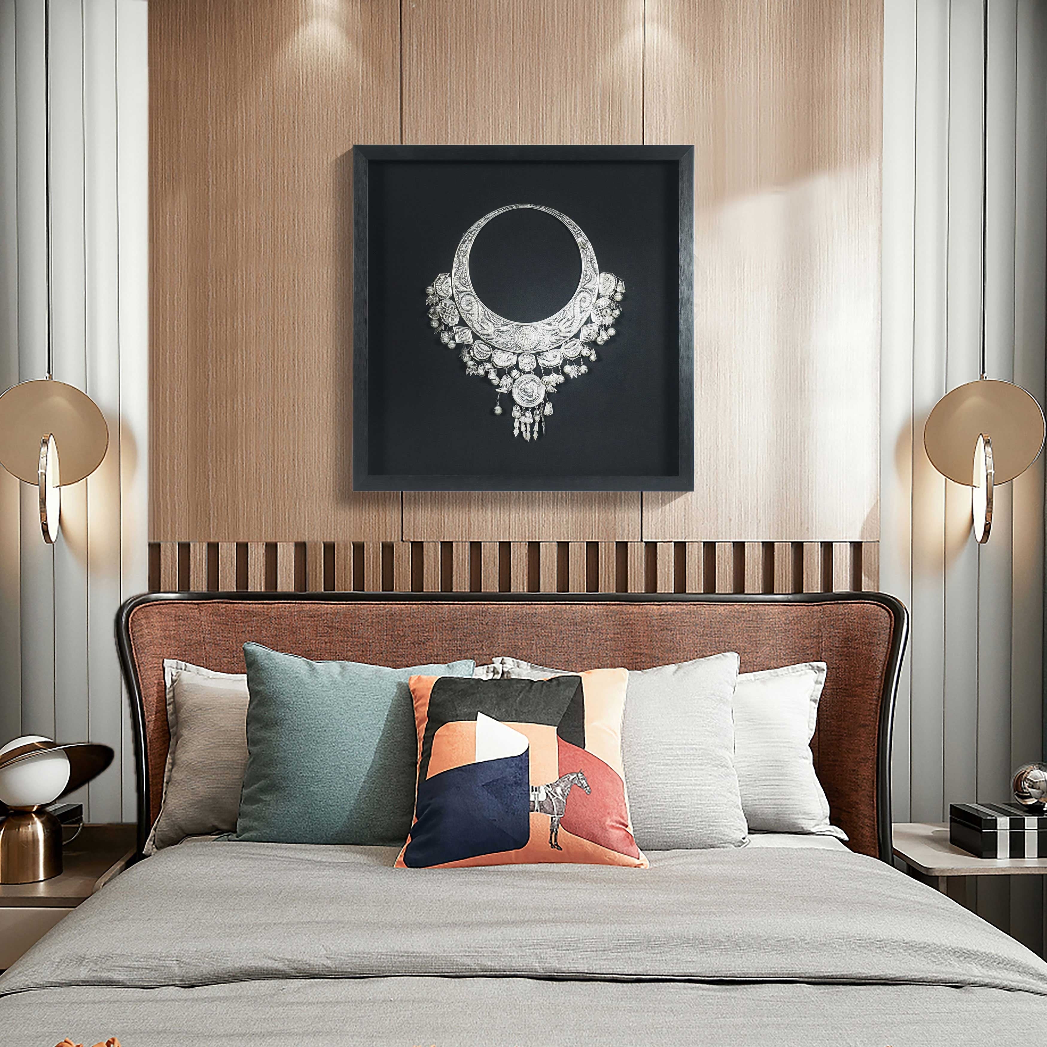 Tribal Grand Necklace Shadow Box Wall D Cor