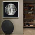 White Clay Beads Shadow Box Wall D Cor