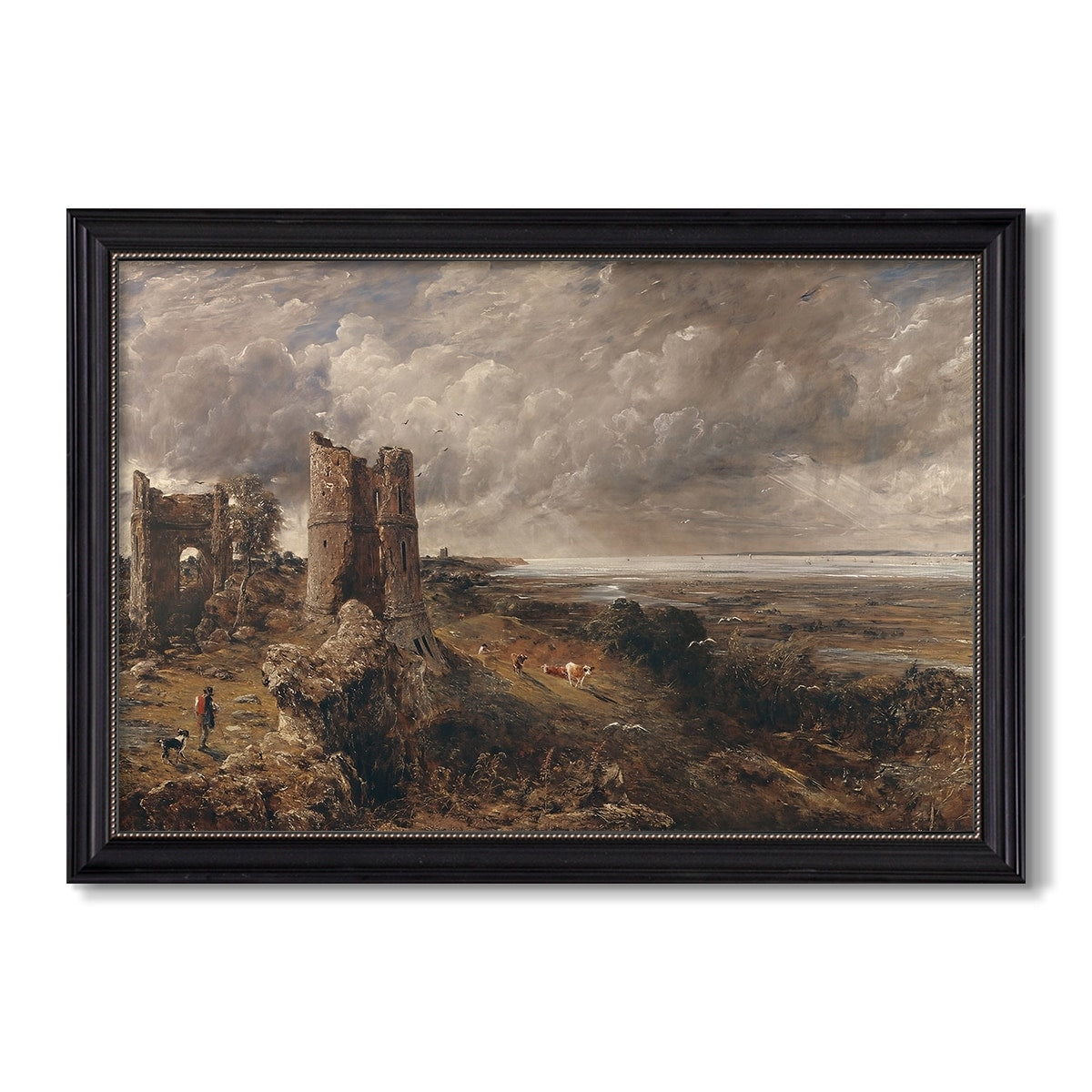 Hadleigh Castle Mouth Of Thames C 1829 John Constable Custom Framed Canvas