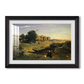 Hagar In The 1835 Jean Baptiste Camille Corot Custom Framed Print