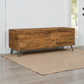 Hailey Acacia Wood 46 Inch Storage Bench