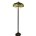 Hailey Tiffany Style 18 Inch Blue Floor Lamp