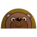 Half Round Bear Face Coir Doormat