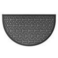 Outdoor Wilson Half Round Front Doormat Polyester Rubber