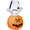 Halloween Airblown Inflatable Snoopy In Pumpkin W Woodstock