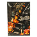 Halloween Beware Trail Canvas Print With Led Lights