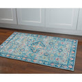 Halogen Bellis Blue Ivory Area Rug 5 X 7