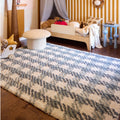 Halston Kids Modern Plaid Area Rug