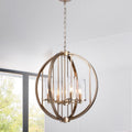 Hamabi Light Brown 4 Light Chandelier