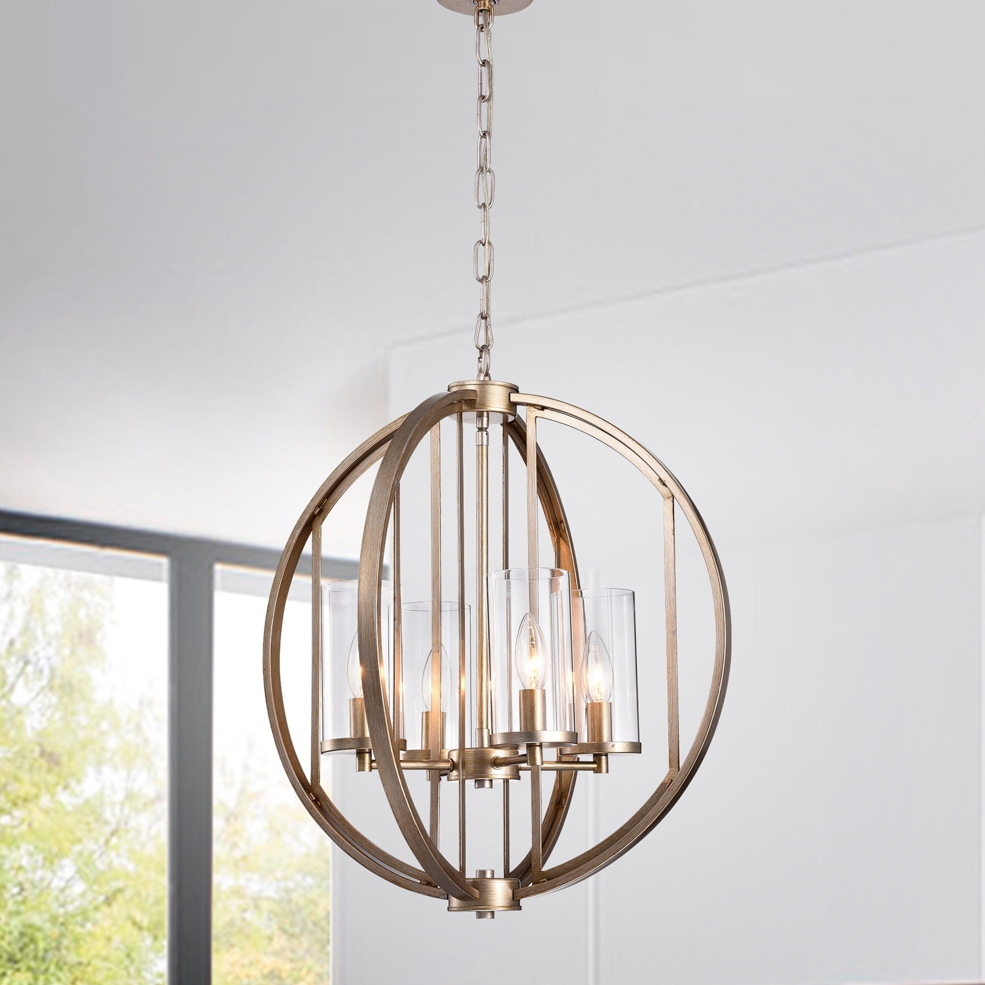 Hamabi Light Brown 4 Light Chandelier