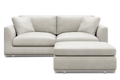 Hamilton Leather Sofa with Storage Ottoman