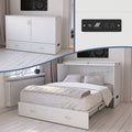 Hamilton Murphy Bed Chest Queen White With Charging Station