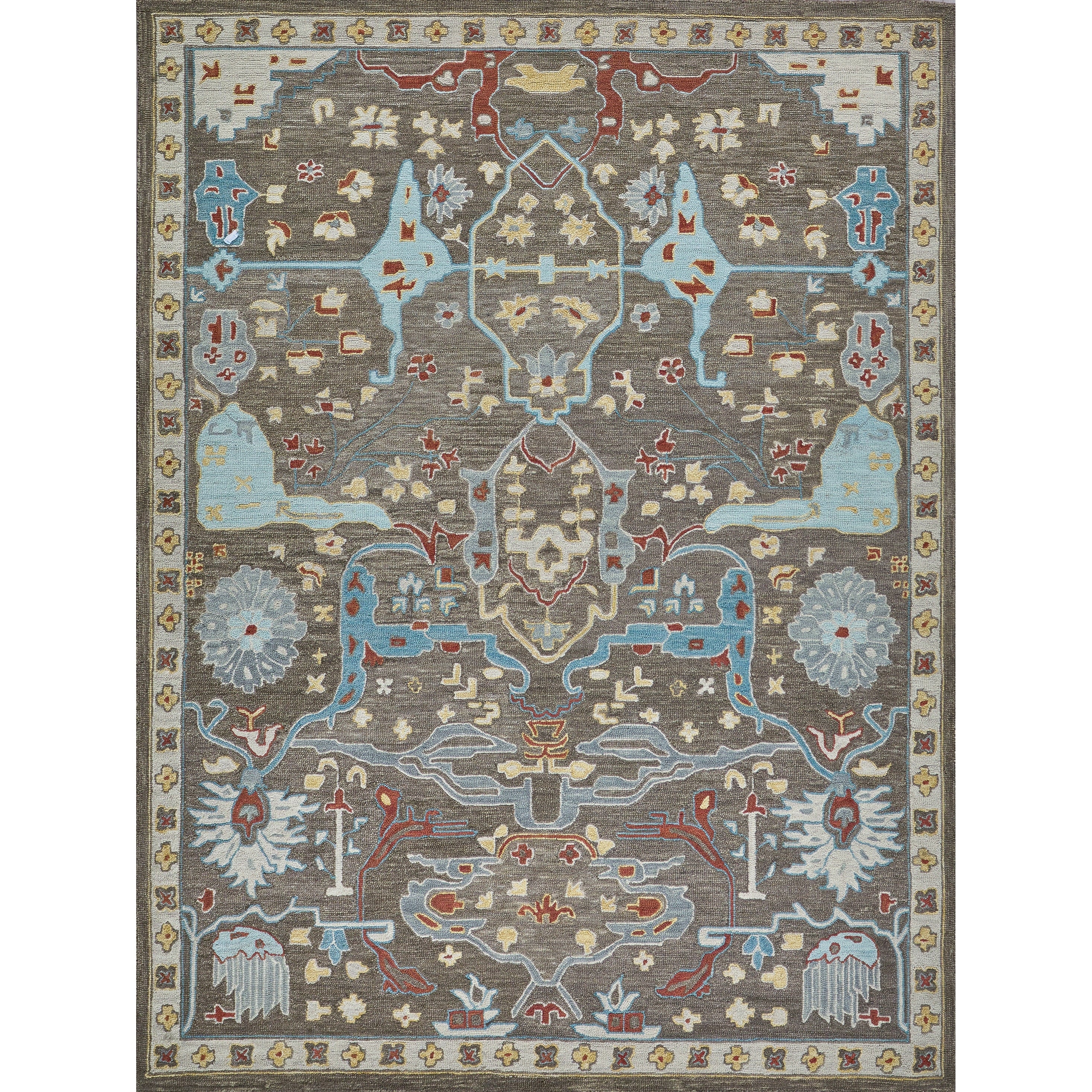 Hamilton Hand Tufted New Zealand Wool Taupe Multi Area Rug