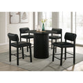 Hamlyn 5 Piece Round Wood Counter Height Dining Set