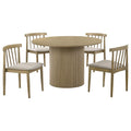 Hamlyn 5 Piece Round Wood Dining Set
