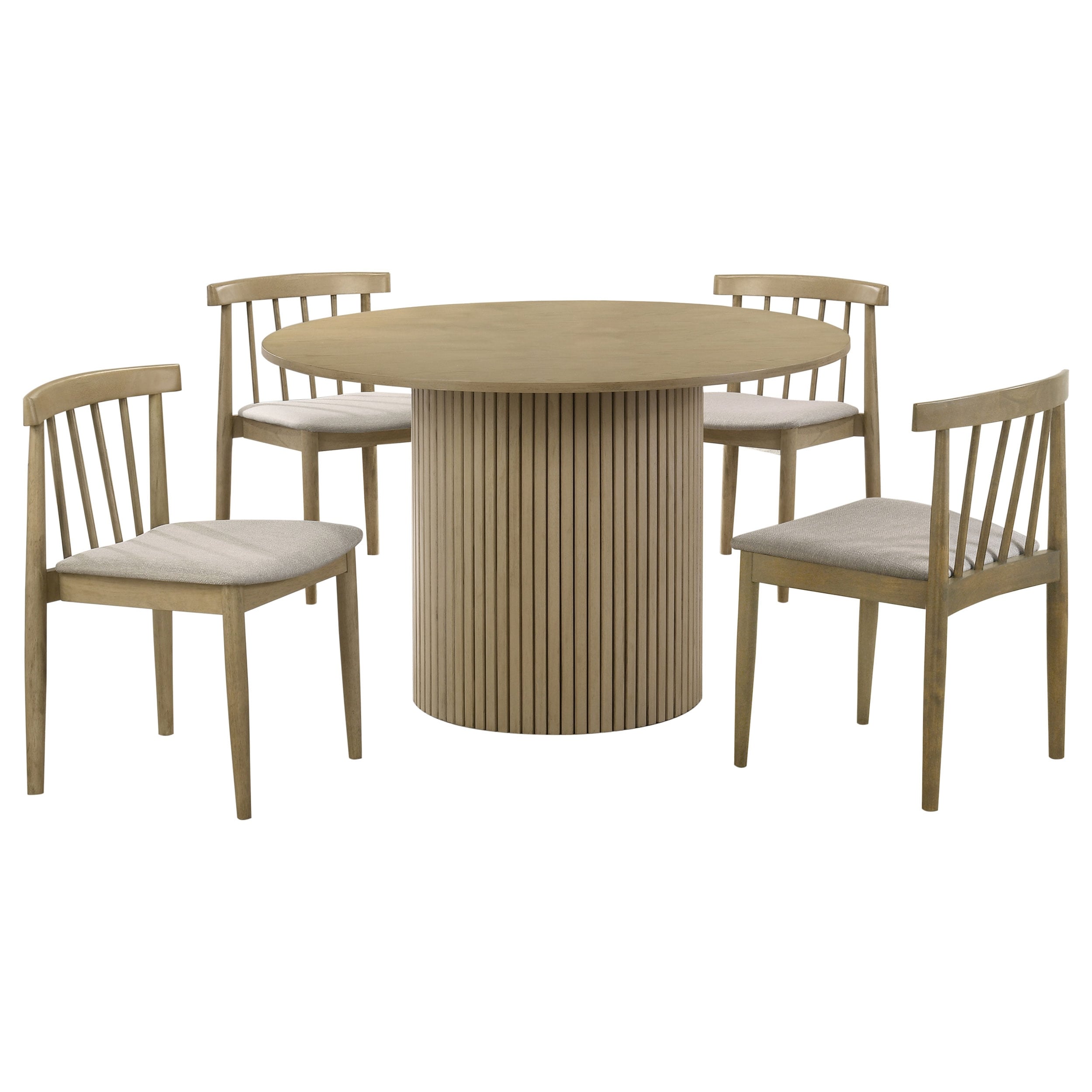 Hamlyn 5 Piece Round Wood Dining Set