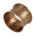 Classic Brass Napkin Rings Set Of 4 Smooth Curved Silhouette For Timeless Table Styling