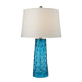 Hammered Glass 27 High 1 Light Table Lamp Blue