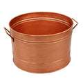 Hammered Pattern Galvanized Farmhouse Style Tub Copper