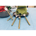Hammered Stainless Steel Flatware Set Of 20 Pieces