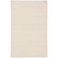 Hampshire Handmade Geometric Blue Ivory Area Rug 5X8