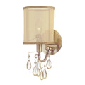 Crystorama Hampton Collection 1 Light Antique Brass Wall Sconce