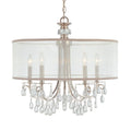Crystorama Hampton Collection 5 Light Polished Chrome Chandelier