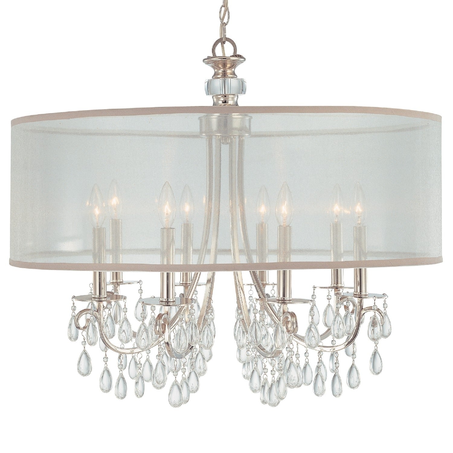 Polished Chrome 8 Light Chandelier