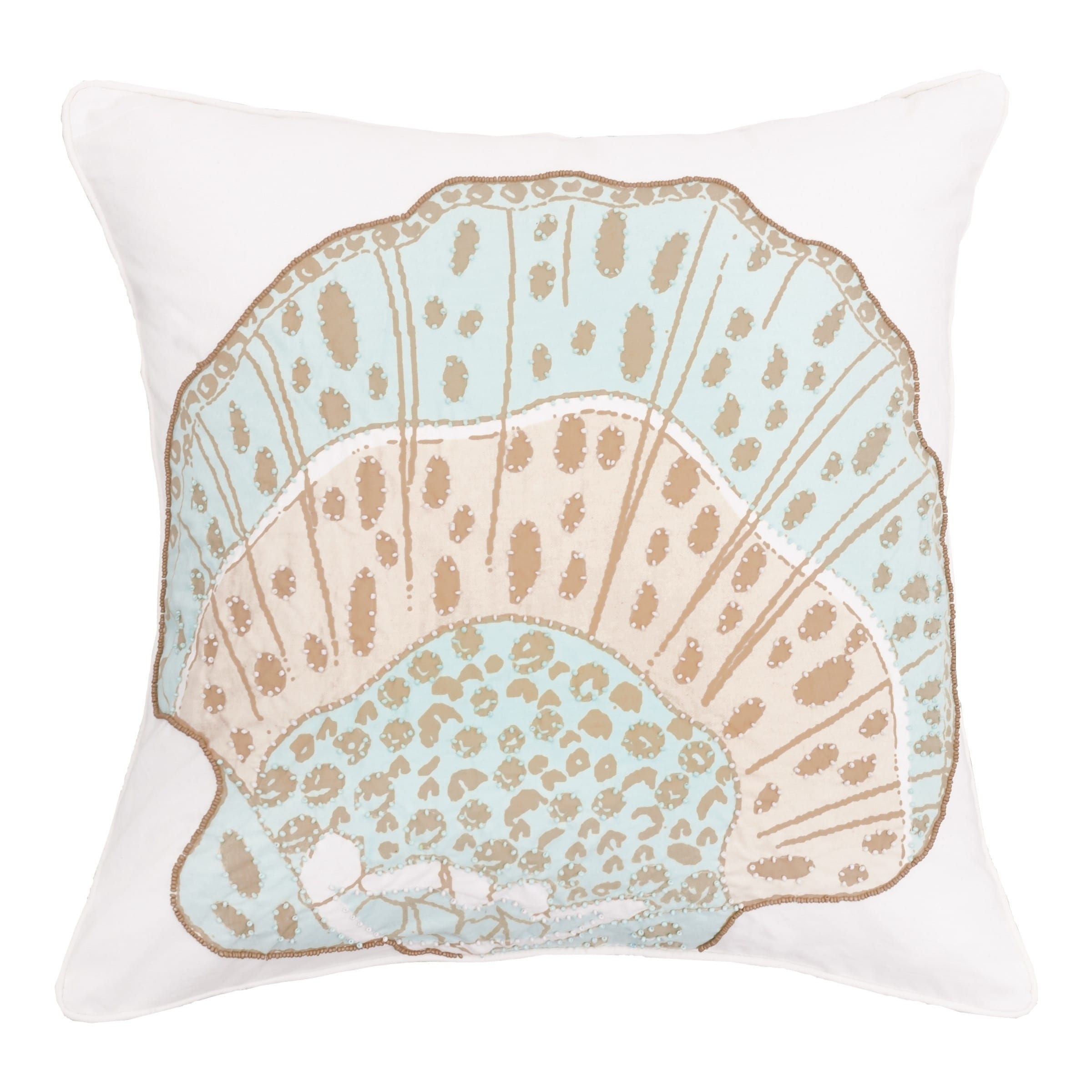 Hand Beaded Amber Sands Accent Pillow