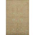 Hand Knotted Oriental 100 Wool Carpet Modern Brown Abstract Area Rug 9 9 X 6 5