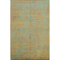 Hand Knotted Oriental 100 Wool Carpet Modern Brown Abstract Area Rug 9 10 X 6 5