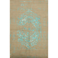 Hand Knotted Oriental 100 Wool Carpet Modern Brown Abstract Area Rug 9 10 X 6 6