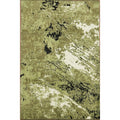 Hand Knotted Oriental 100 Wool Carpet Modern Green Abstract Area Rug 9 9 X 6 8