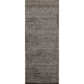 Hand Knotted Oriental 100 Wool Carpet Modern Solid Greys Charcoal Gabbeh Runner Rug 5 0 X 2 0