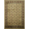 Hand Knotted Oriental 100 Wool Carpet Traditional All Over Beige Ivories Agra Area Rug 10 9 X 7 7