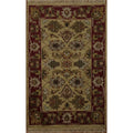 Hand Knotted Oriental 100 Wool Carpet Traditional All Over Beige Ivories Agra Area Rug 4 0 X 2 6
