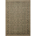 Hand Knotted Oriental 100 Wool Carpet Traditional All Over Beige Ivories Ziegler Area Rug 8 9 X 6 1