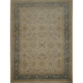 Hand Knotted Oriental 100 Wool Carpet Traditional All Over Beige Ivories Ziegler Area Rug 11 8 X 8 9