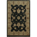 Hand Knotted Oriental 100 Wool Carpet Traditional All Over Black Peshawar Area Rug 2 11 X 1 10